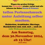 Schmuck selber machen im Friseursalon Zerrin & Friseure